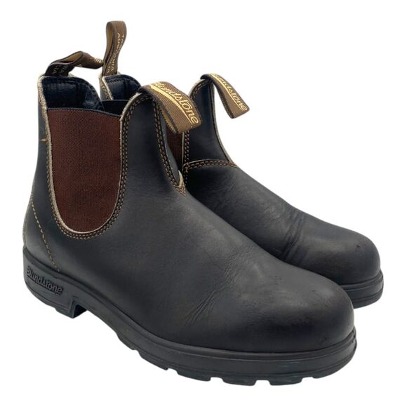 Blundstone Originals #500 Leather Chelsea Boots Stout Brown US 5M/7W - Picture 1 of 16